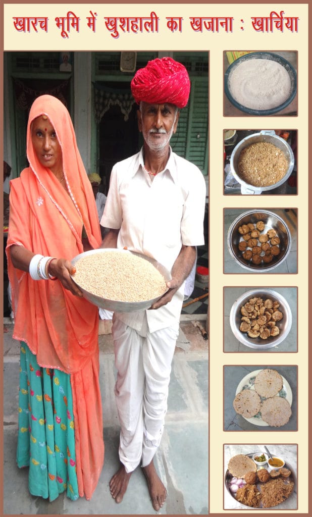 farmer with kharchia wheat