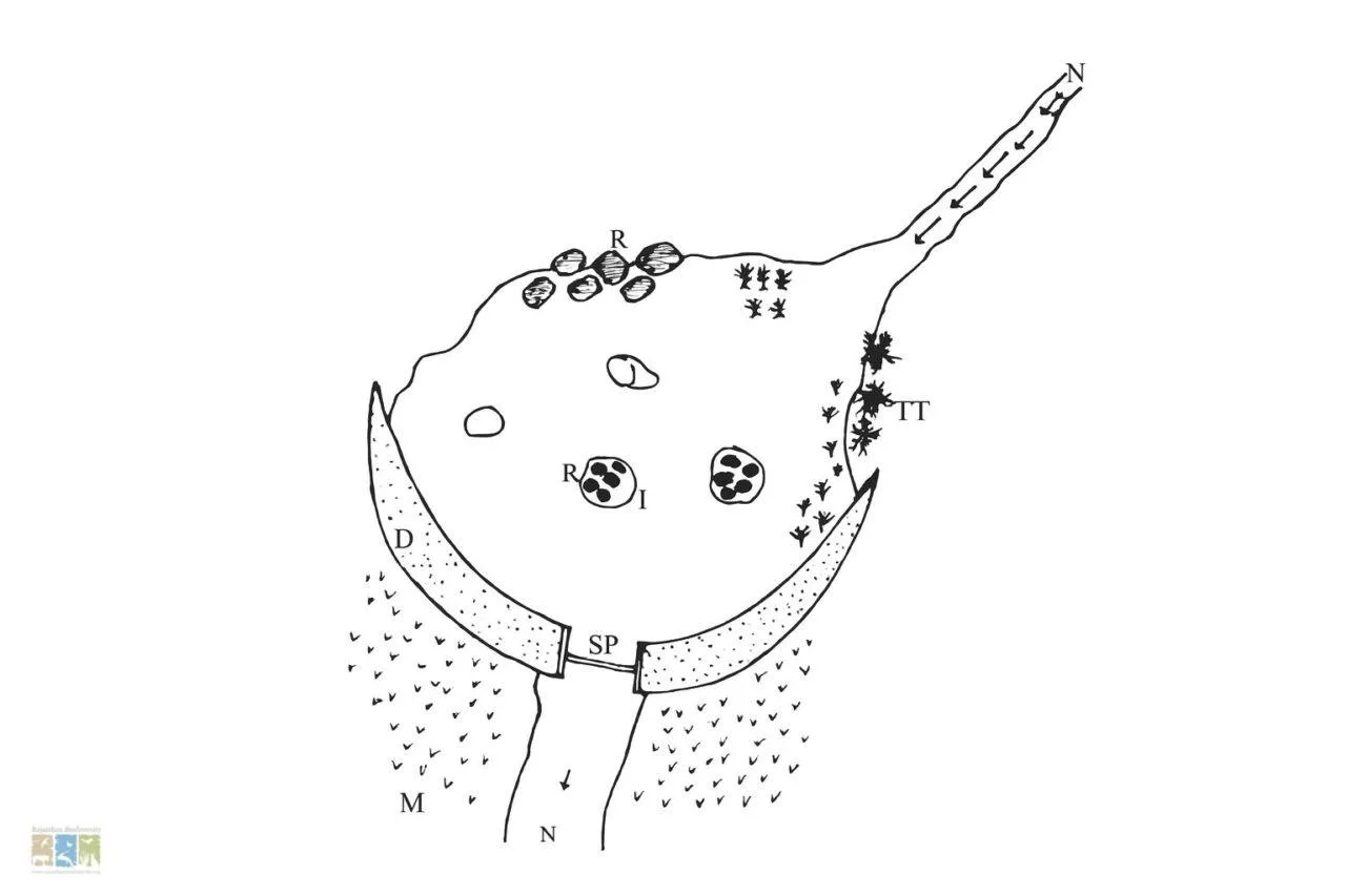 Picture 2 Kadam Talab with Satellite catchment
